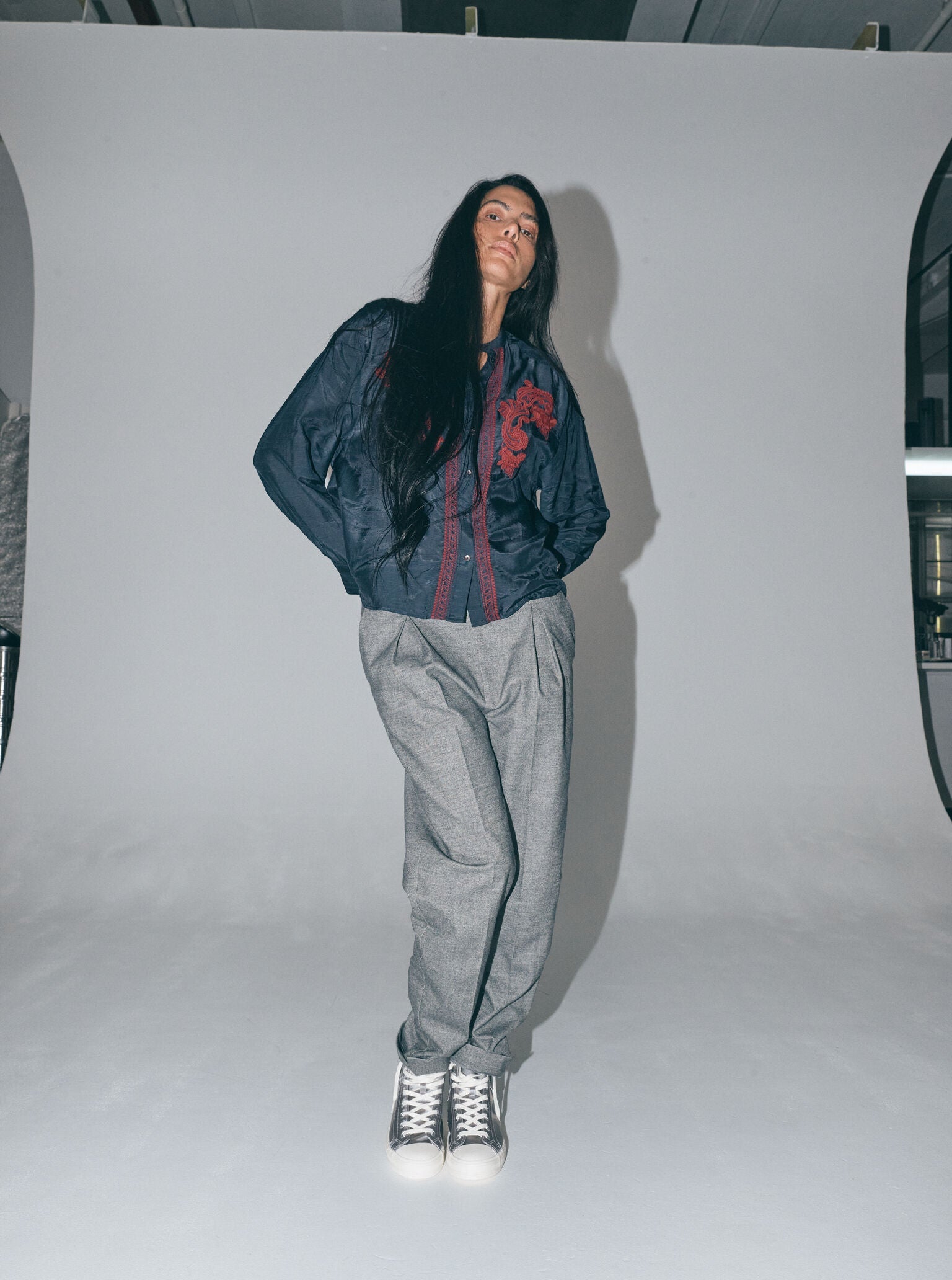 Modelshot / Grey Melange / Detail